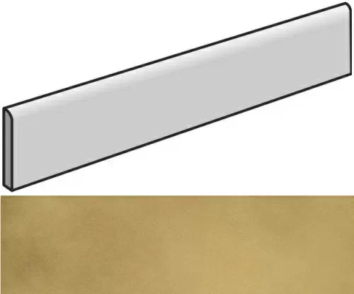 Керамогранит 610130005316 Continuum Brass Gold Battiscopa 7.2x80
