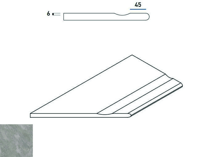 Керамогранит 620090000384 Climb ROCK BORDO SVASATO ROUND SX 30x60