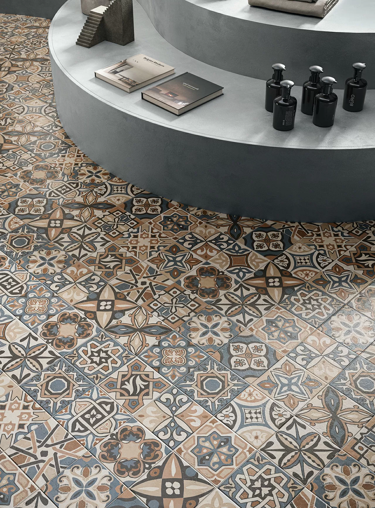 Керамогранит 1086526 Italica Modulare 39 Terra Arsa (комплект 2шт 20x20, 1шт 20x40, 2шт 40x40, 1шт 40x60,8)