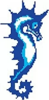 Мозаика SD-122 Porcelain Mosaic Design Sea Horse 5x5 (270x510)