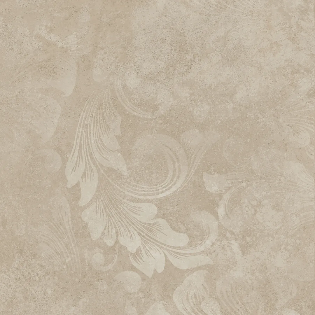 Керамогранит KM4040G0051N Хадду бежевый матовый декорированный 40,2x40,2x0,8