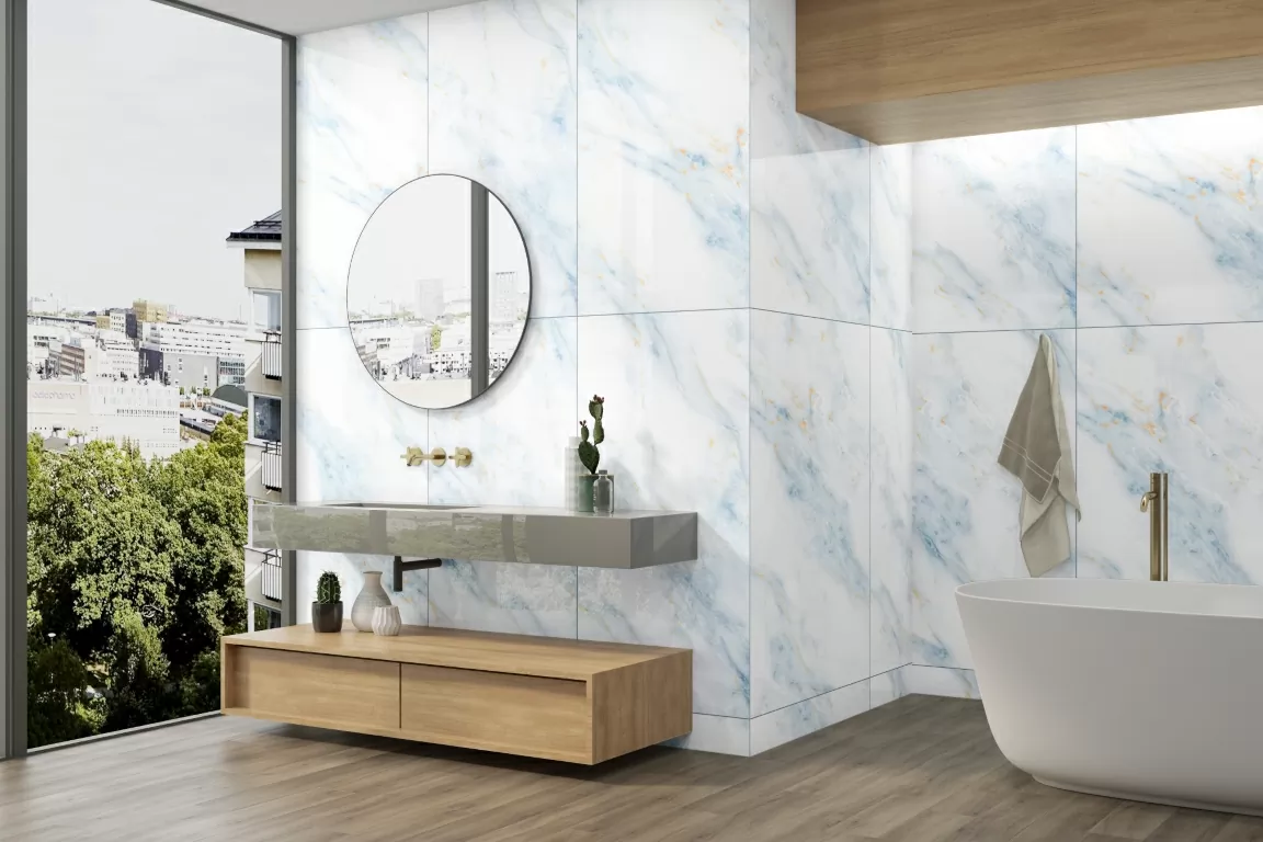 Керамогранит ETACN1221GL6060 White Storm Glossy 60x60