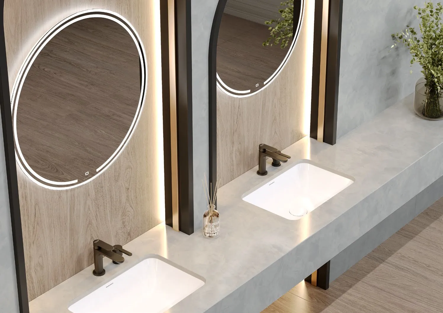 Керамогранит SG074902R Нестос серый светлый лаппатированный обрезной 119,5x320x1,1