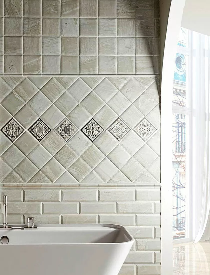 Плитка Petra Silver Listelo 2x15