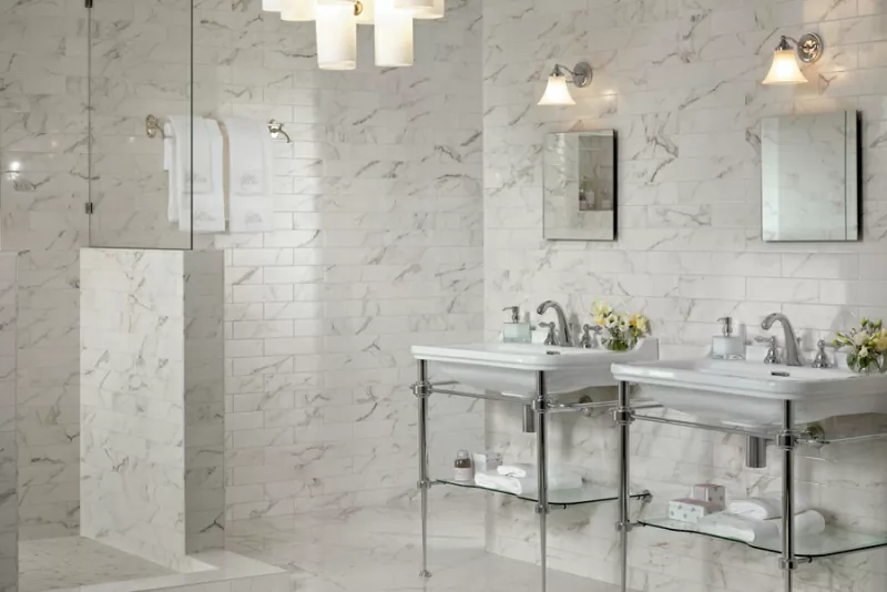 Плитка AZDA Brick White Bevel 8x31.5