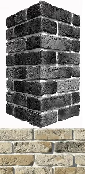 Искусственный камень 304-15 Лондон брик Design угол 9х22x6.5