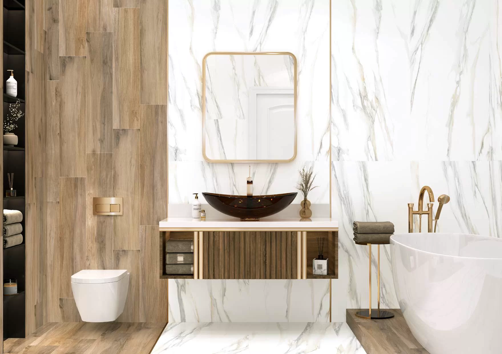 Керамогранит GP40STA11R Statuario Gold матовый 600x600x9,5