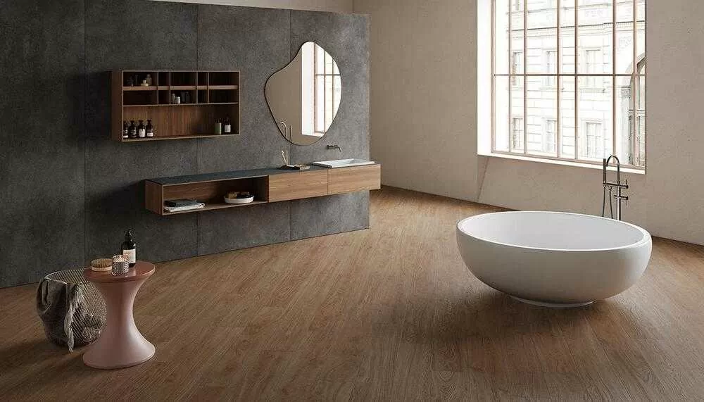 Керамогранит EKP9 Mimesis Avorio Chevron Nat 11x54