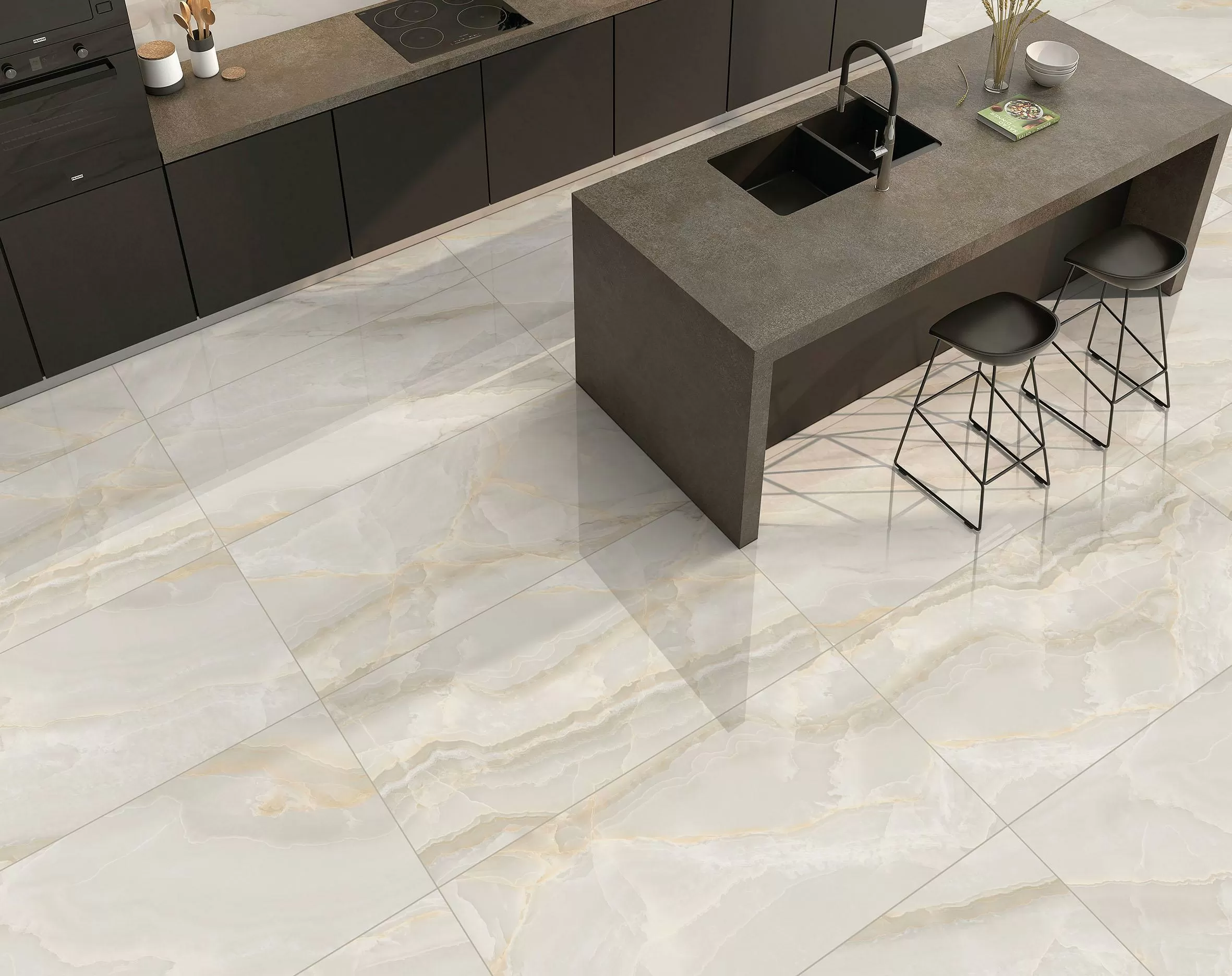 Керамогранит Stubay Onyх Crema Полированный 60х60