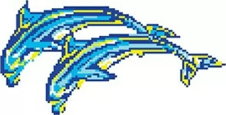 Мозаика Y745-3 Porcelain Mosaic Design Dolphin-13 5x5 (570x300)