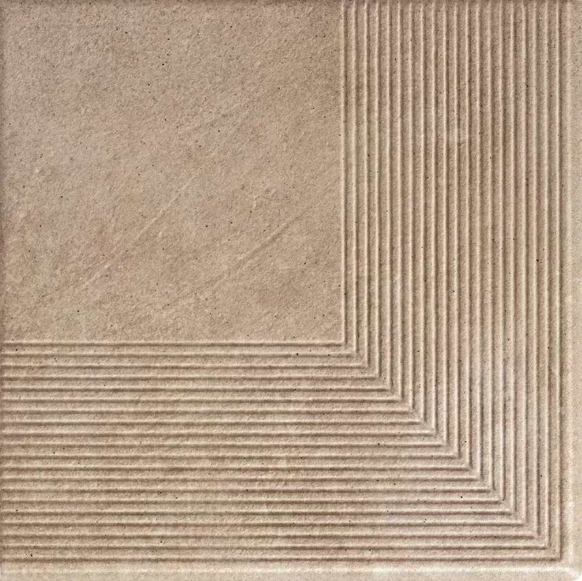 Клинкерная плитка Viano Beige Ступень угловая MAT 30х30