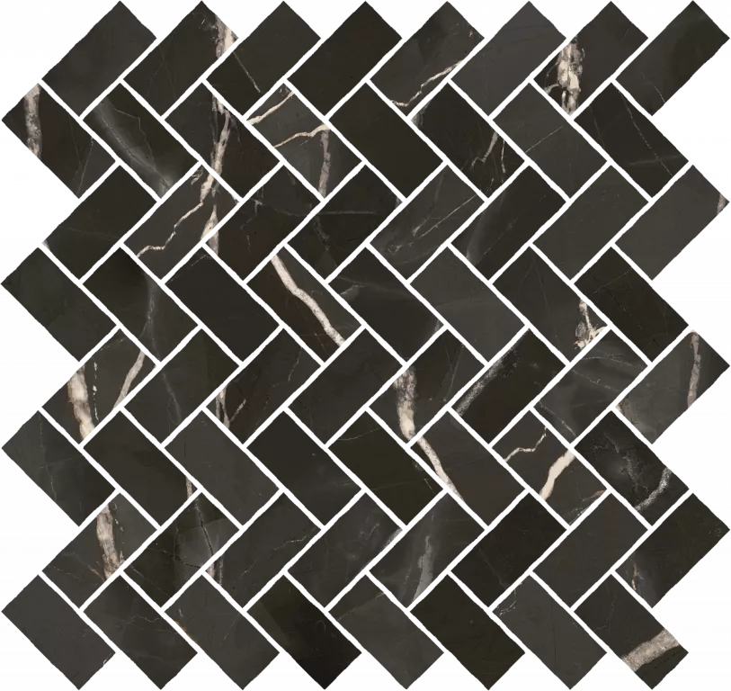 Мозаика 620110000217 Stellaris Absolut Black Mosaico Cross Nat 31.5x29.7
