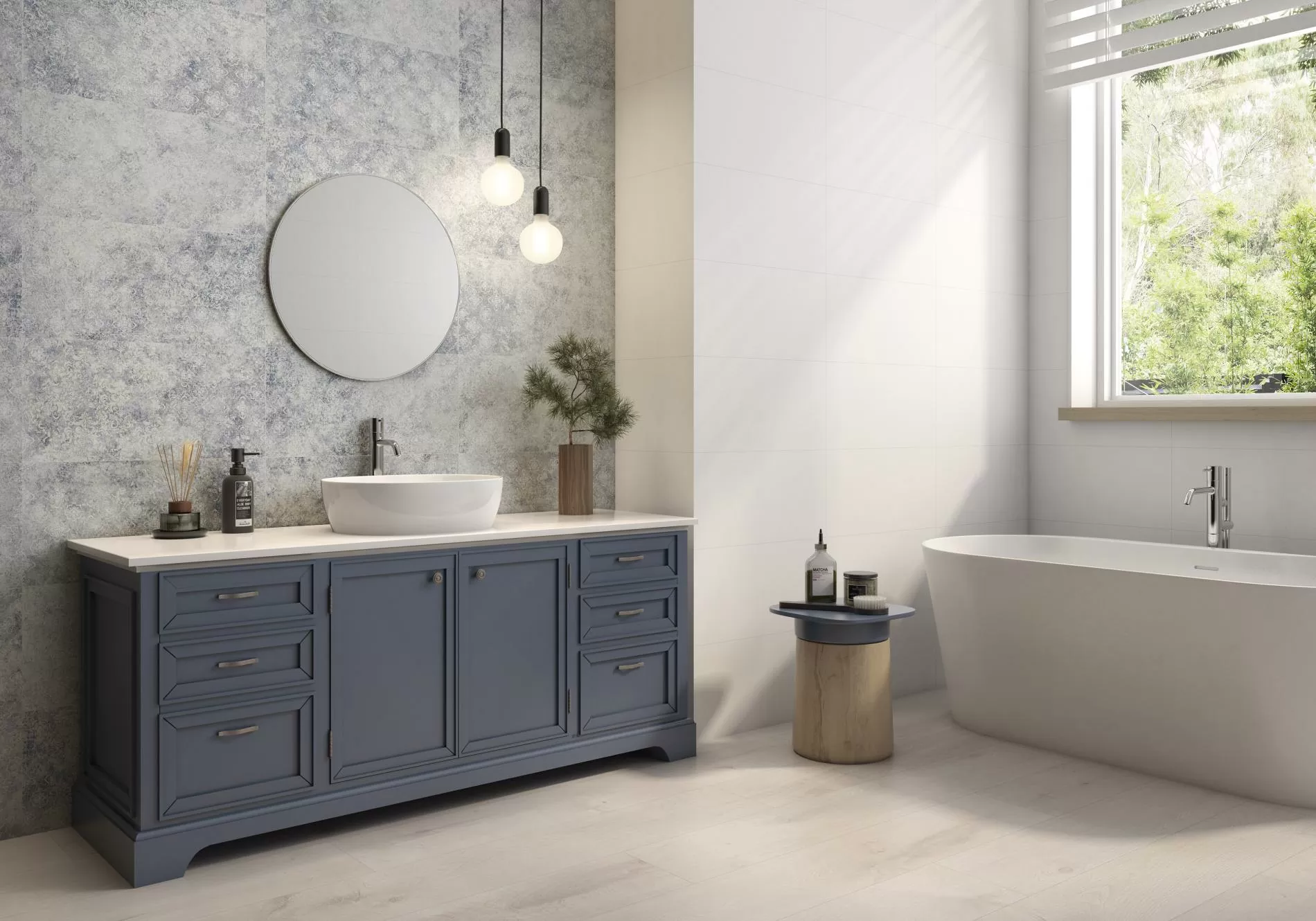 Керамогранит Es.Oldmanor Dark Matt Rect. 90x90
