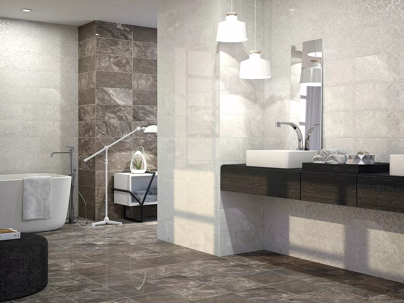 Плитка Select Moldura Graphite 5x50