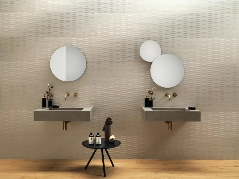Плитка A570 3D Wall Carve Squares Pearl 40x80