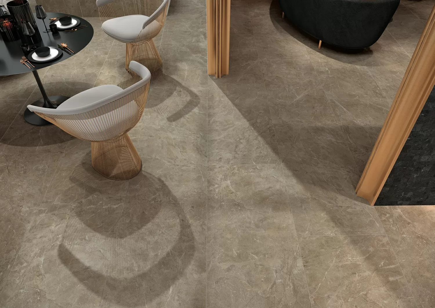 Керамогранит 610130004634 Volcano Antracite Battiscopa/Волкано Антрацит Плинтус 7.2X60