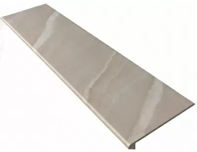 Клинкерная плитка Ступень фронтальная Tibet Smooth Round. Beige 33x120