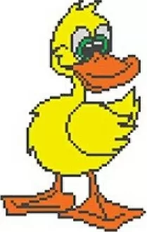 Мозаика SD-154 Porcelain Mosaic Design Duck 5x5 (300x450)