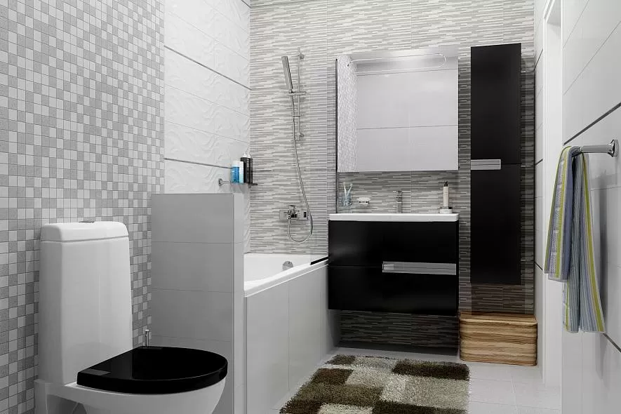 Мозаика Vega темно-серый, серый 30х30