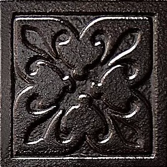 Керамогранит Орлеан черный вставка 6х6