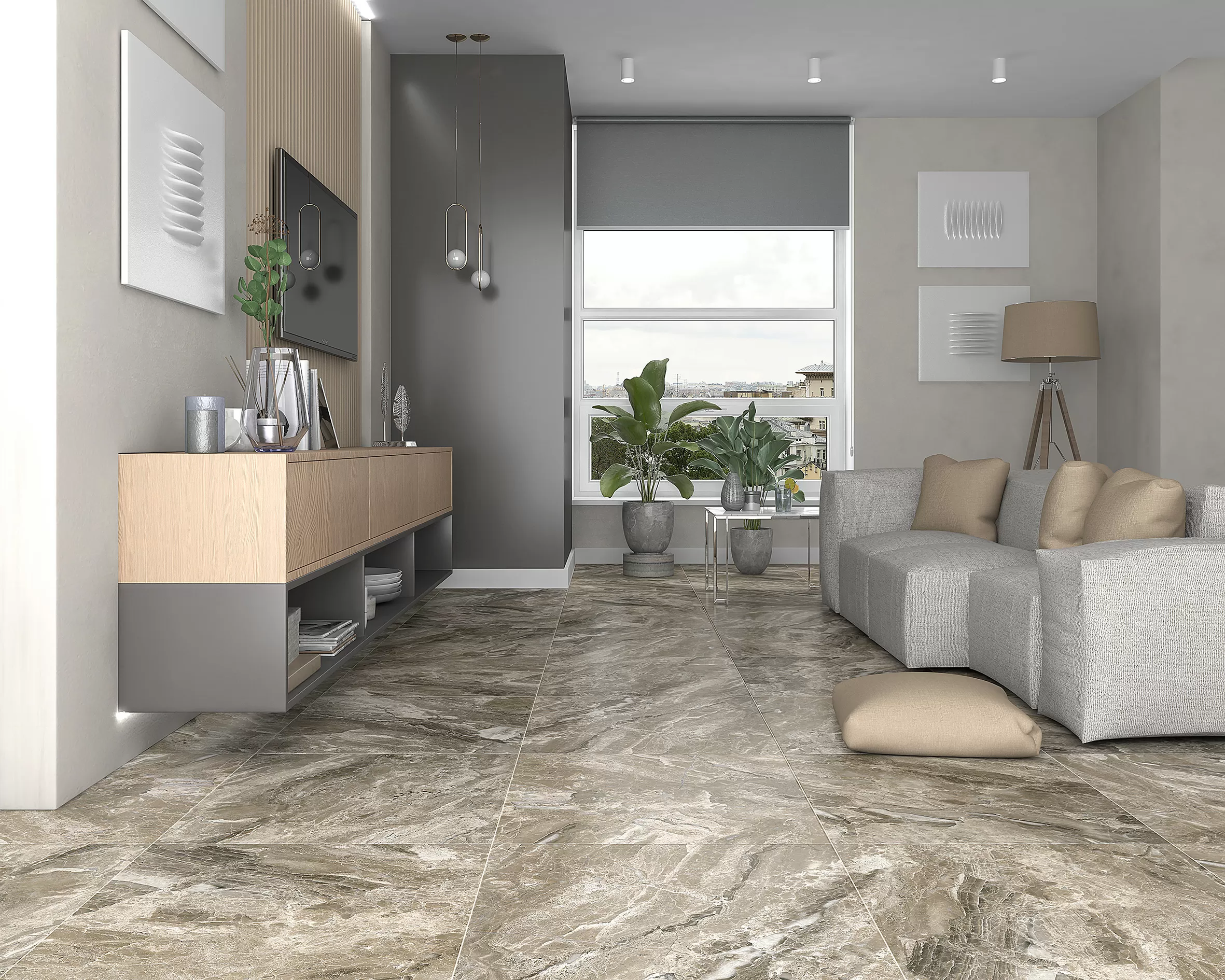 Керамогранит SG644820R Irida серый обрезной 60х60