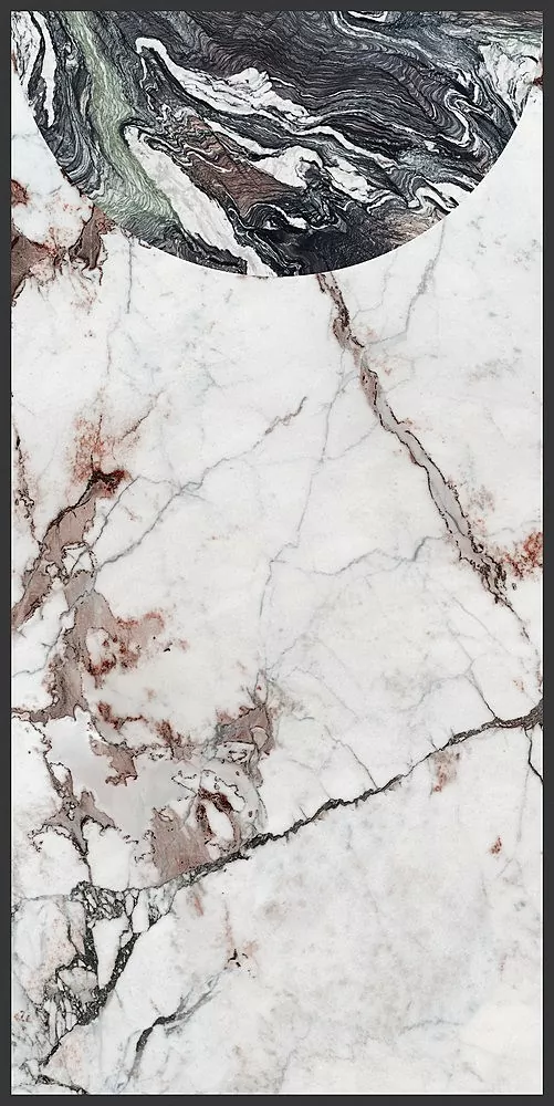 Керамогранит 764122 Policroma Volta Breccia-Cipollino Mat Ret 6mm 120x240