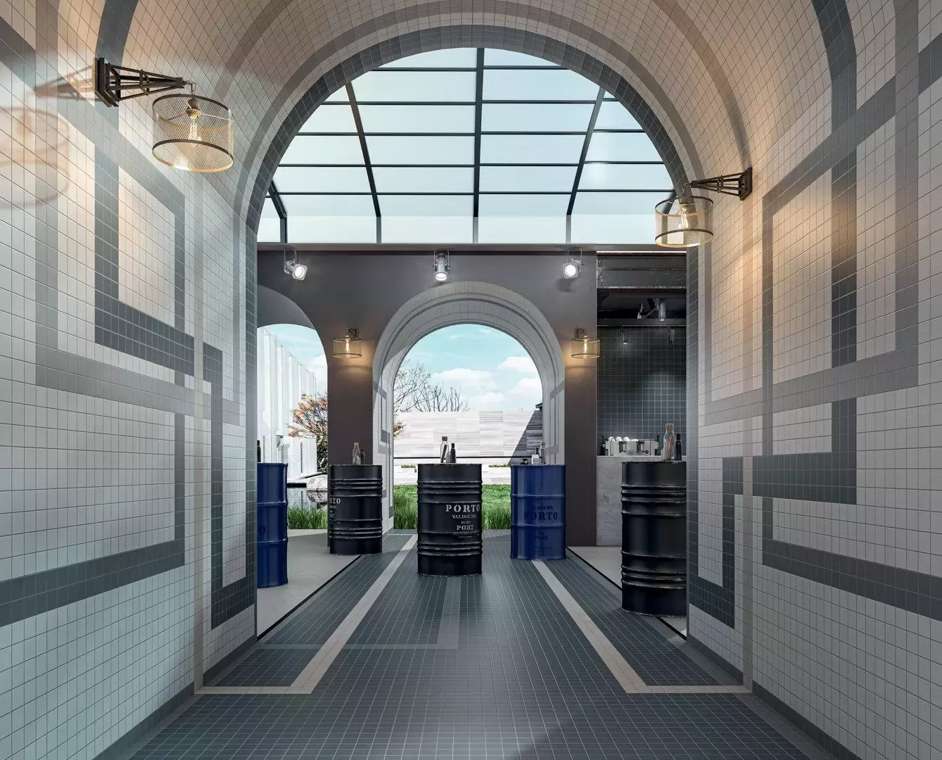 Керамогранит 63012 Агуста Синий Матовый (из 30 частей) R10 29,7х29,8