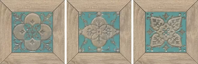 Керамогранит ID61 Меранти пепельный светлый мозаичный 13х13