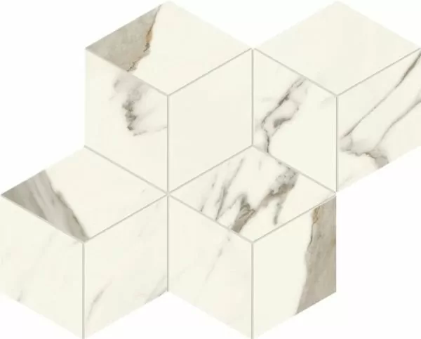Мозаика AF8M Marvel Calacatta Sublime Mosaico Esagono Silk 30x35
