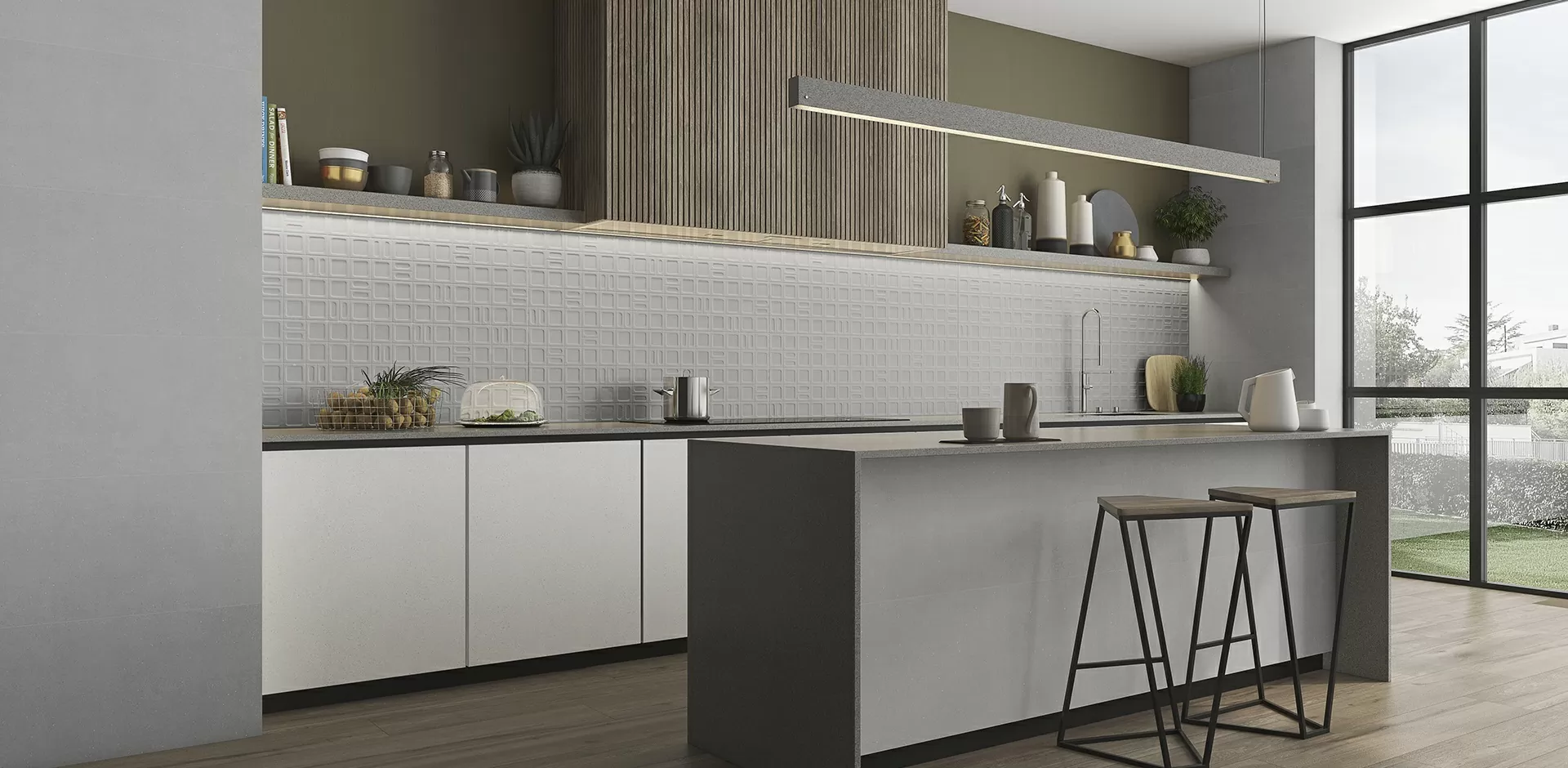 Плитка Gravel white 40x120