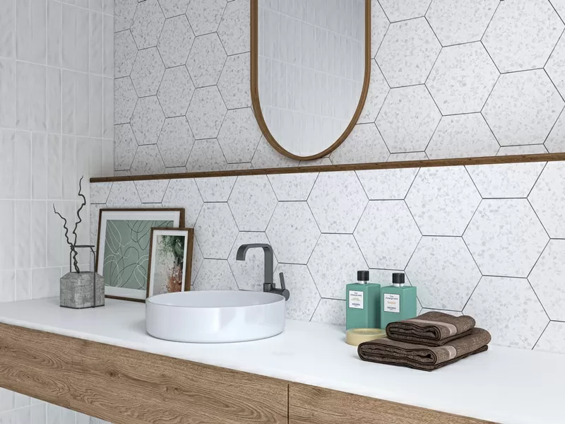 Керамогранит EC. Inspire blue hex 20x24