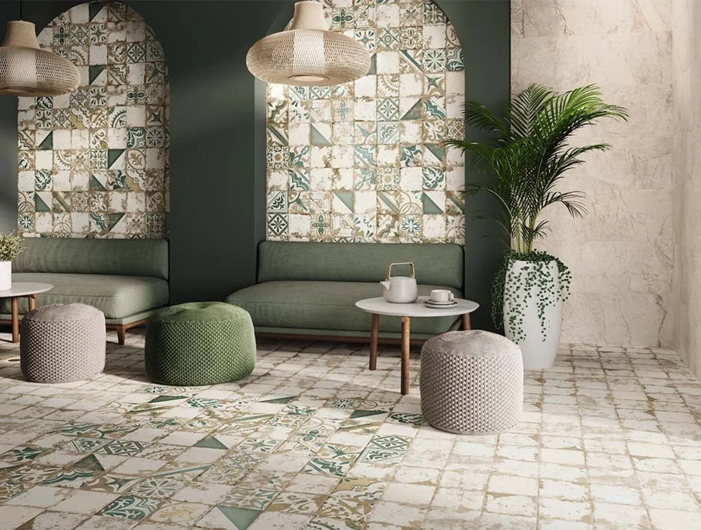 Керамогранит Memory 7 Verde Brillo 58x58