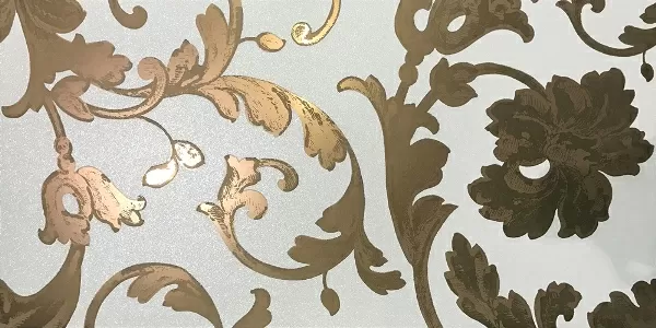 Керамогранит 262692 PANNELLO BAROCCO BIANCO/ORO MIX 39x78