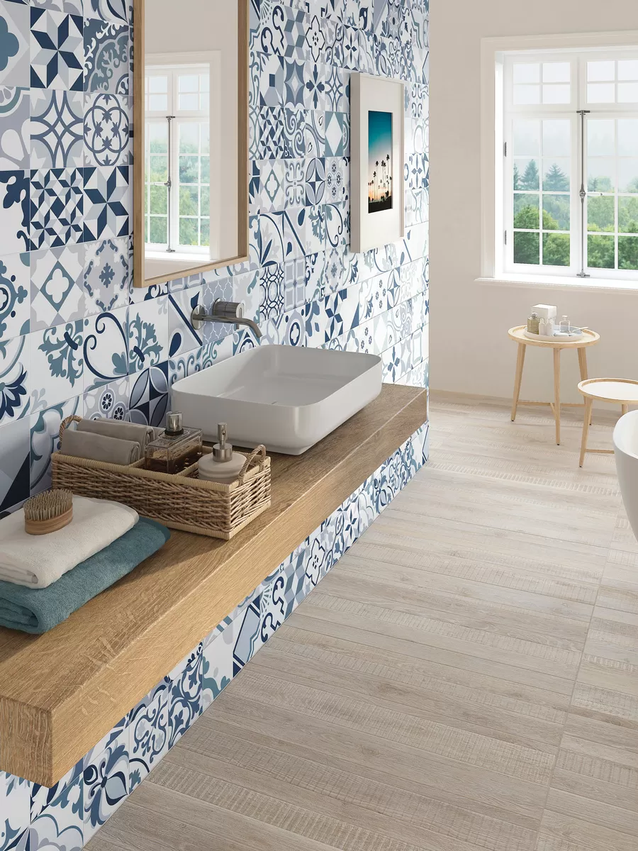 Керамогранит Mosaico Lumier Blue 30x30