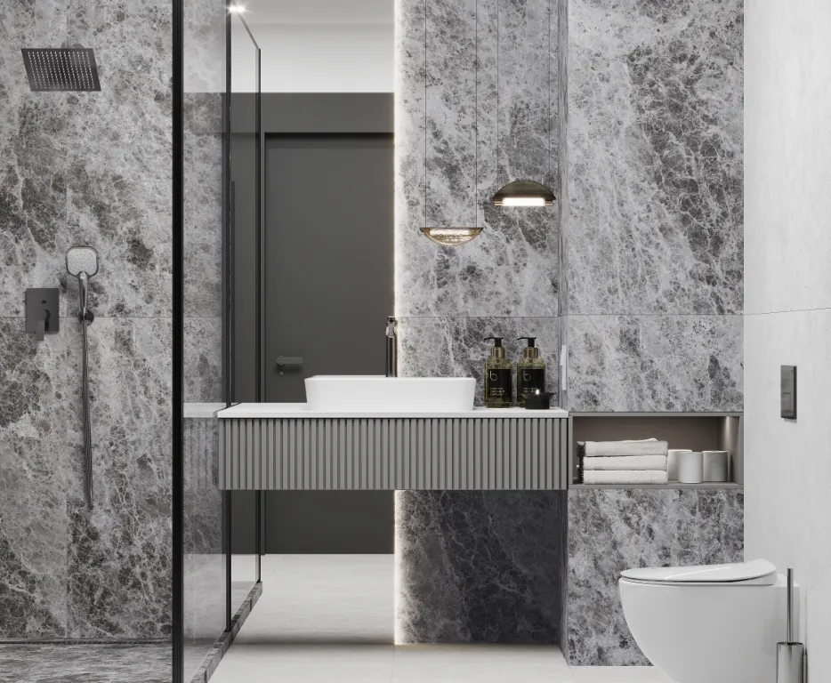 Керамогранит LP6012G0101R Bohemian Grigio серый матовый карвинг 59,5х119,1