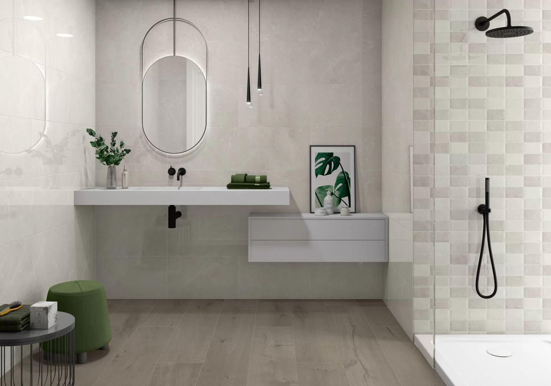 Керамогранит Es.Oldmanor Dark Matt Rect. 90x90