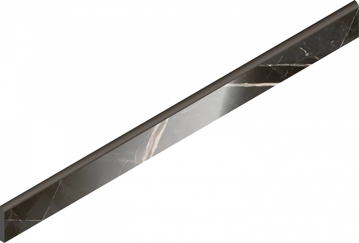 Керамогранит 610130007478 Stellaris Absolut Black Battiscopa Lux 7.2x80