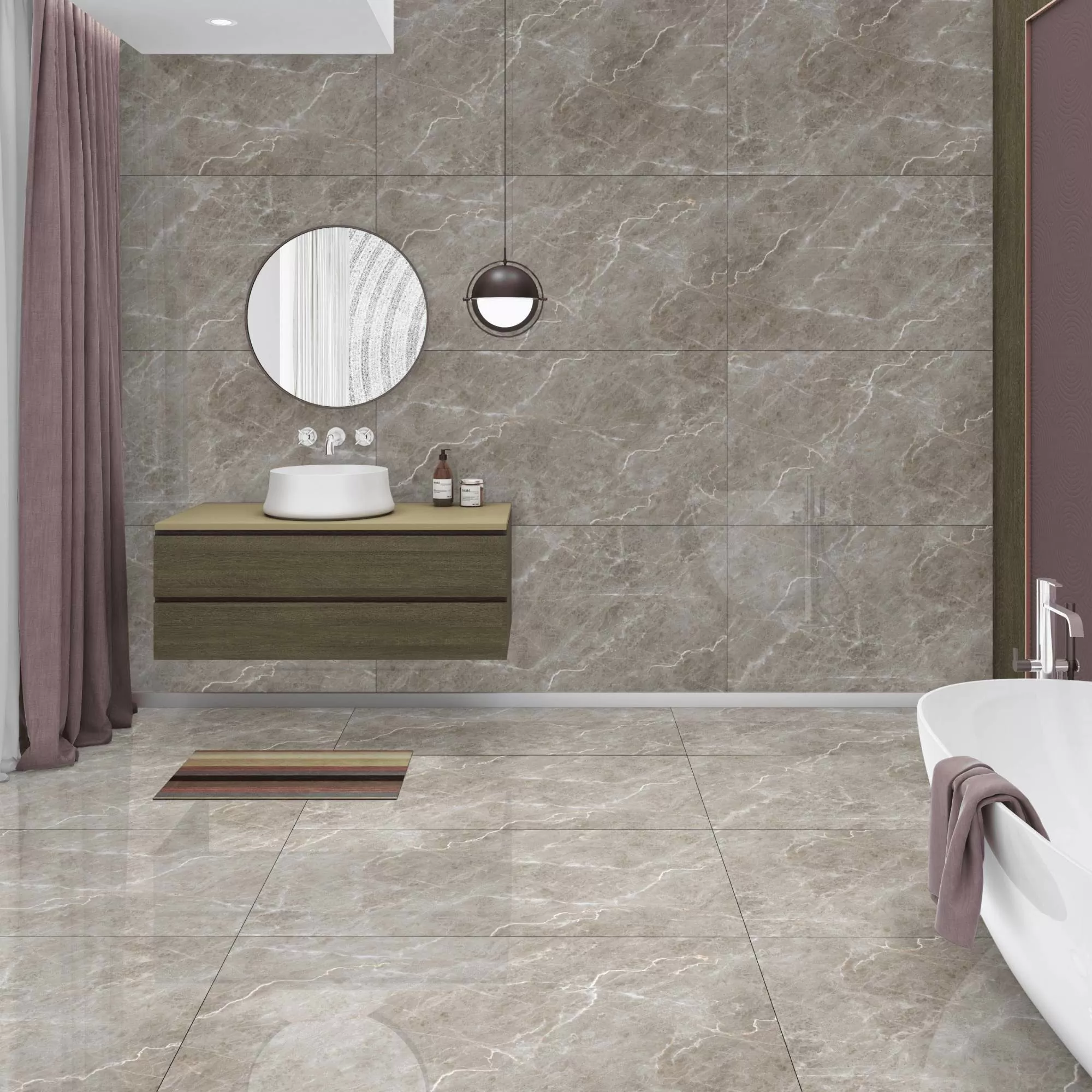 Керамогранит Burgass Beige Carving 60х120