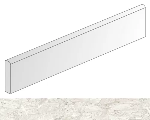 Керамогранит Strand-R rodapie Blanco 59.3x9.4