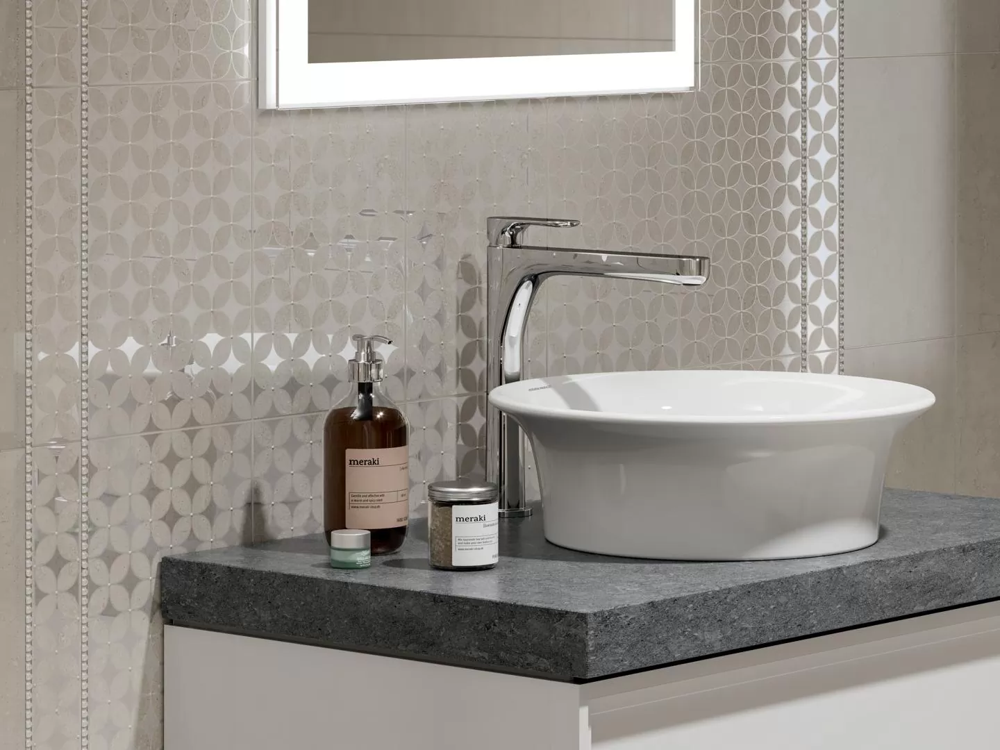 Керамогранит AZ/A012/SG1712 Бордюр Туф бежевый светлый матовый 40,2х7,7