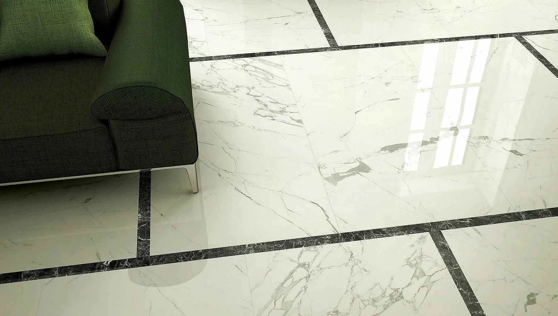 Мозаика Anima Calacatta Oro Composizione F Lucidato 30*30