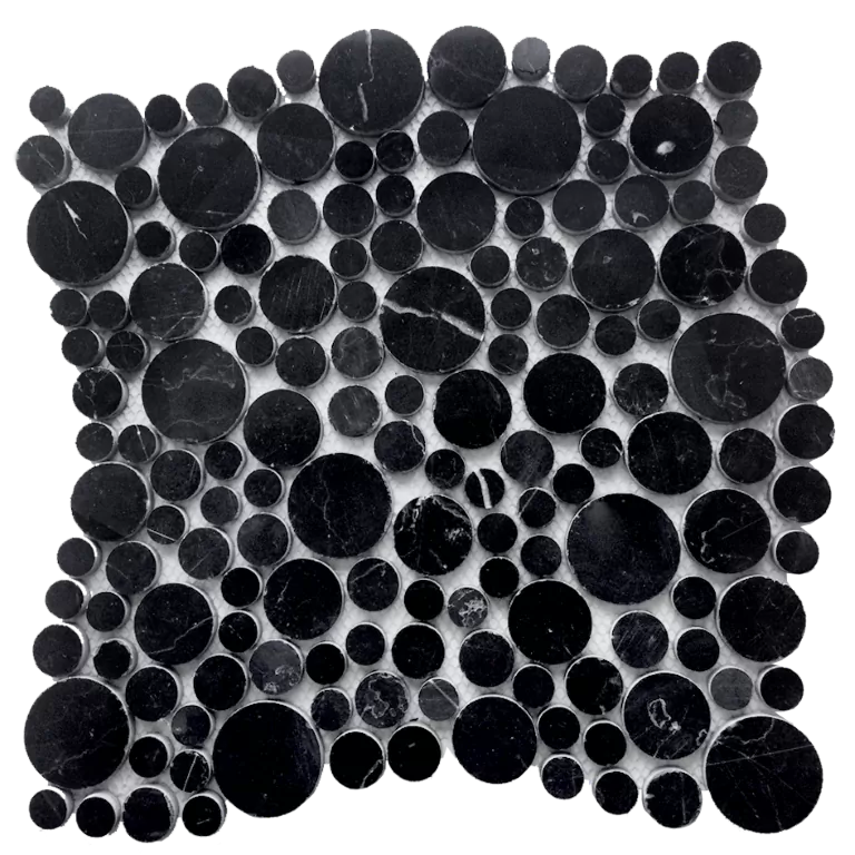 Мозаика Nero oriente bolli Pol 280x280