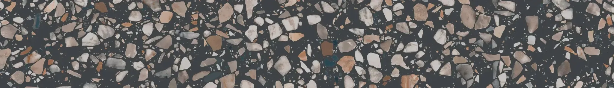 Керамогранит KM6060G0021RBT6 Плинтус Бричиола чёрный матовый обрезной 60x9,5x0,9