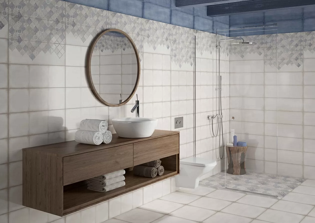 Плитка MA2S042DT Majolika Blue вставка В голубой 20x60