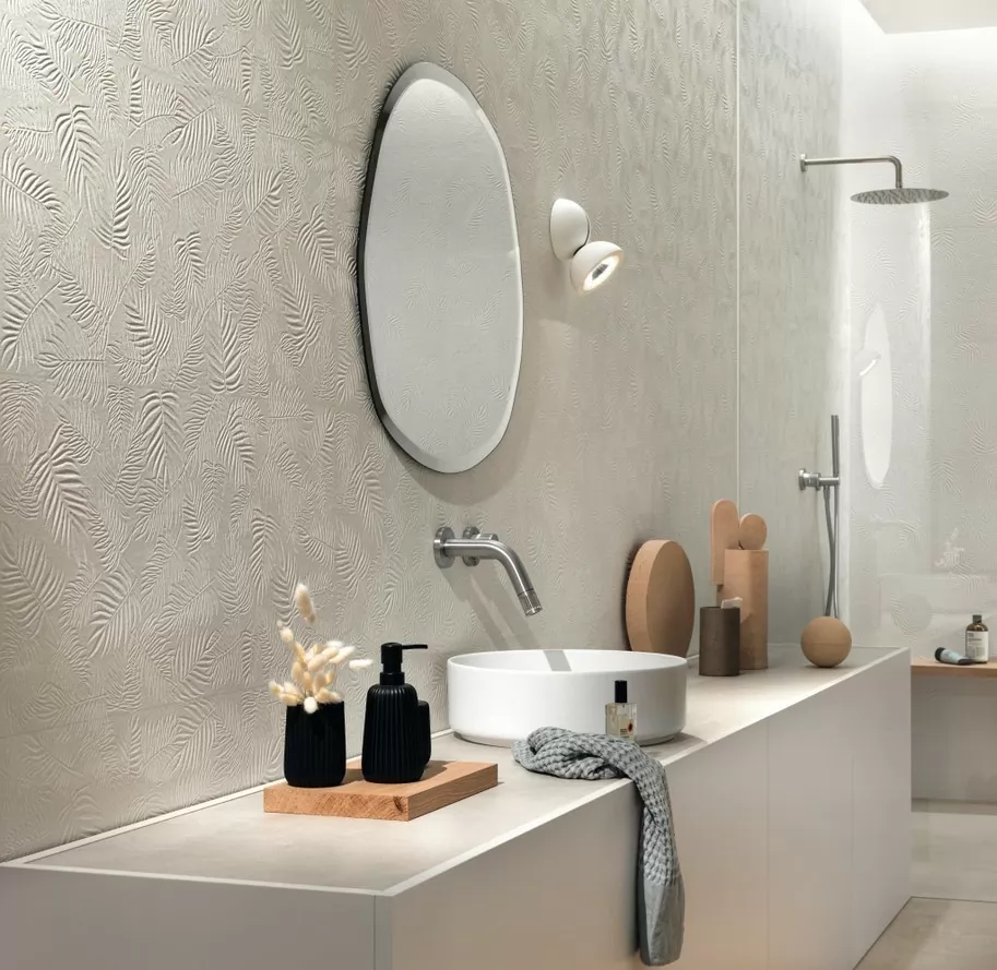 Плитка A570 3D Wall Carve Squares Pearl 40x80