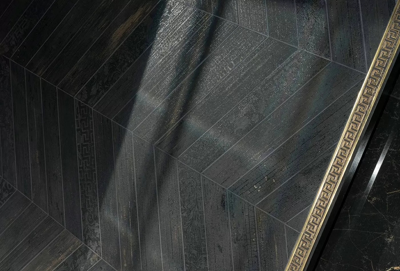 Мозаика 263190 Mosaico Chevron Carbon 40x46