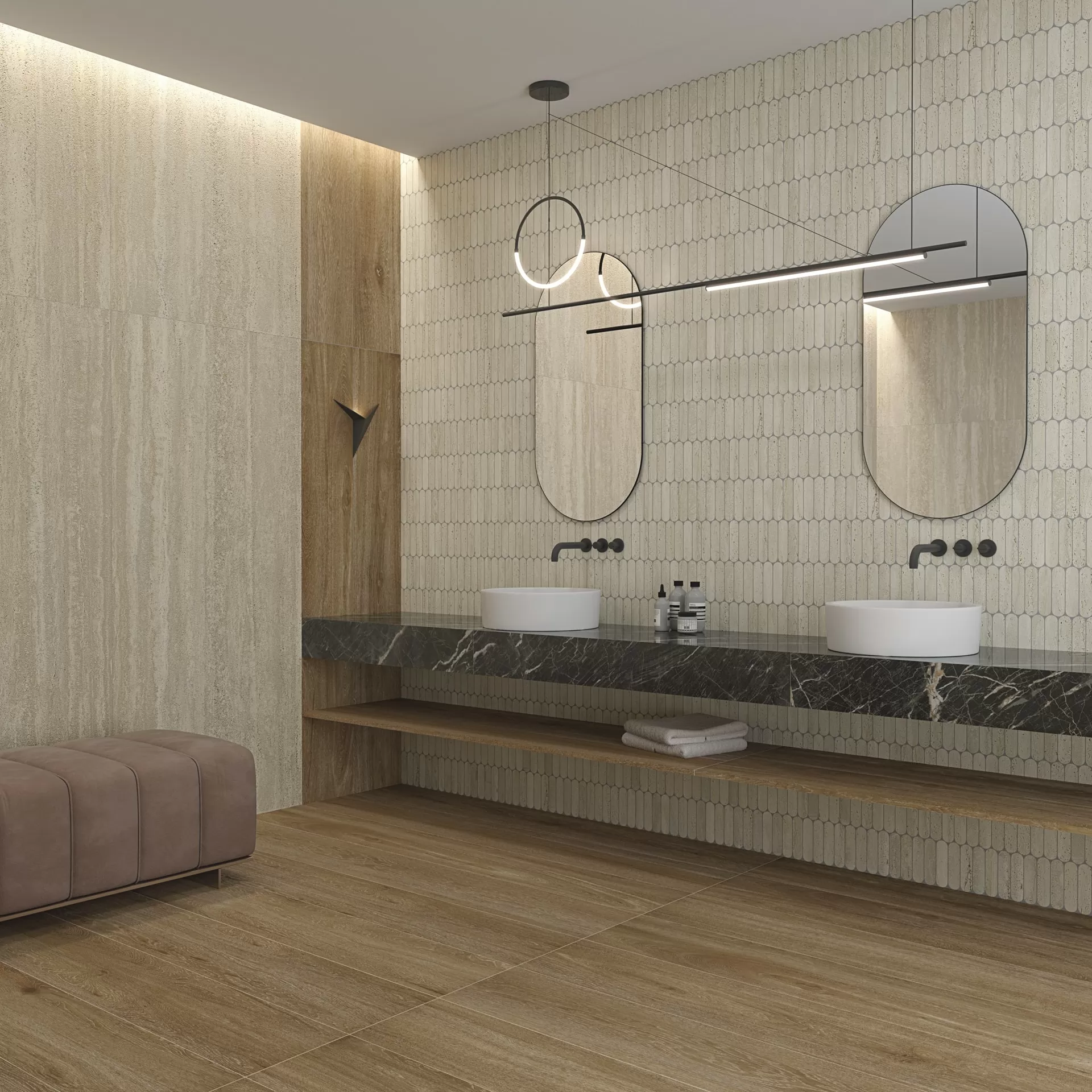 Мозаика 41SE Mosaico Paris Blanco R10 30x30