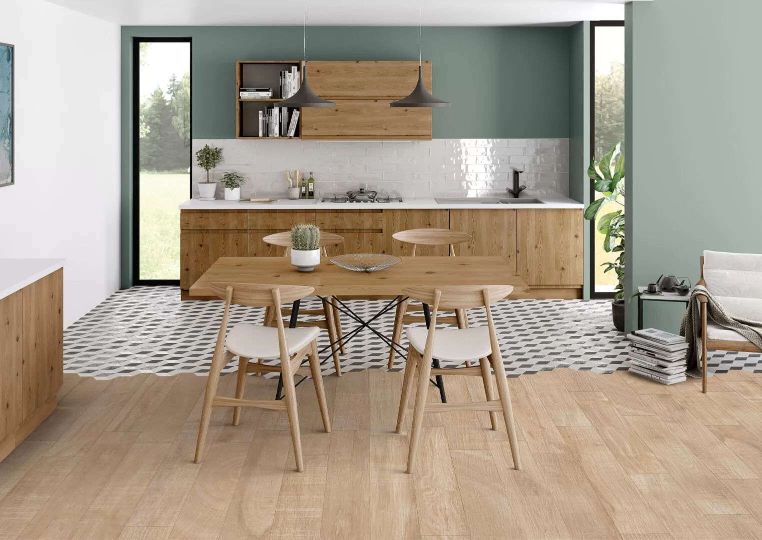 Керамогранит Artwood Chevron Maple R11 120x60