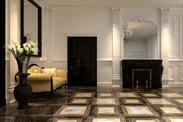 Керамогранит 610090001131 S.M. Calacatta Gold Bottone Lap 7.3x7.3