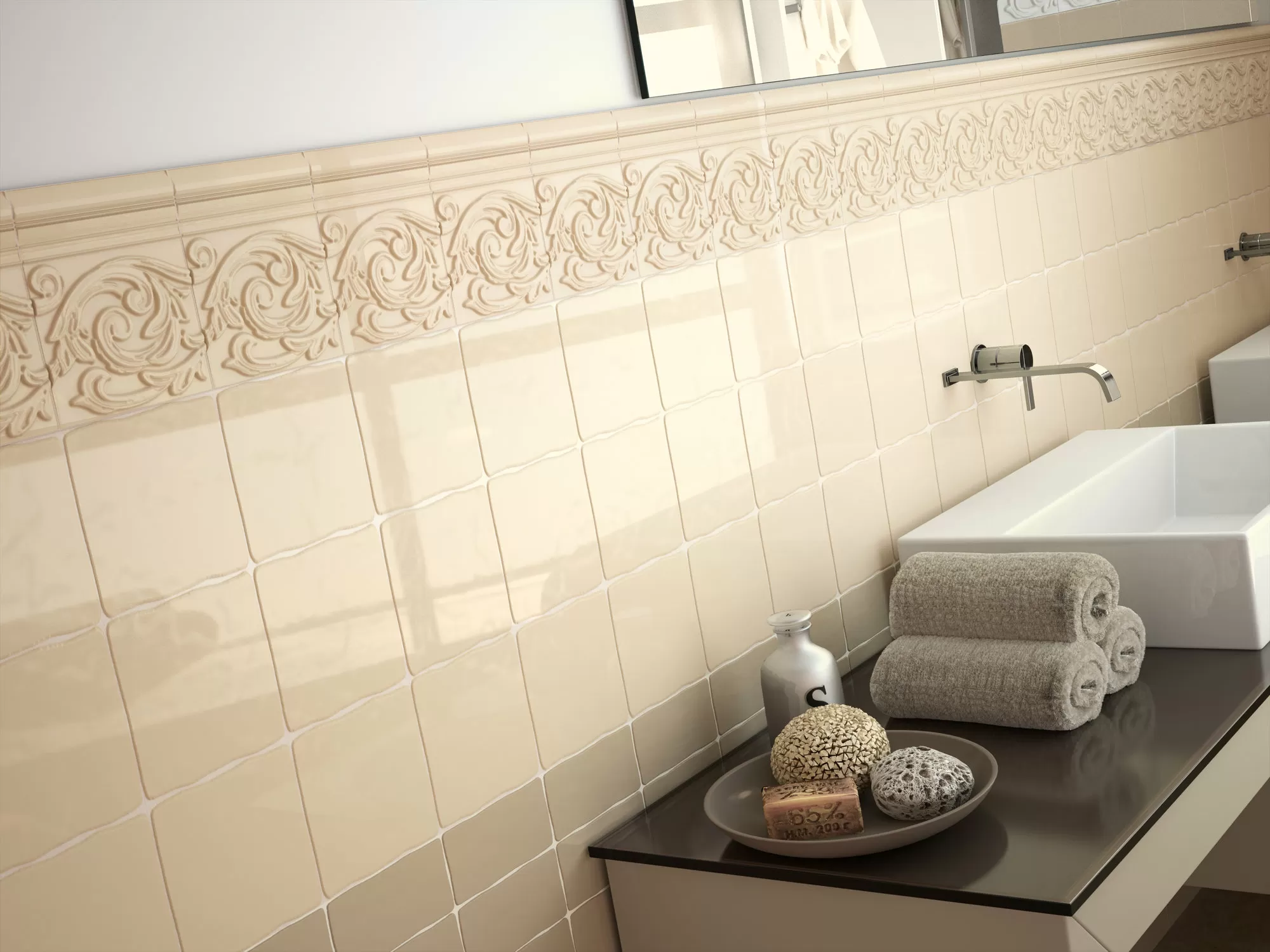 Плитка ANG.EXT.MOLDURA VINTAGE LAKE 3x5